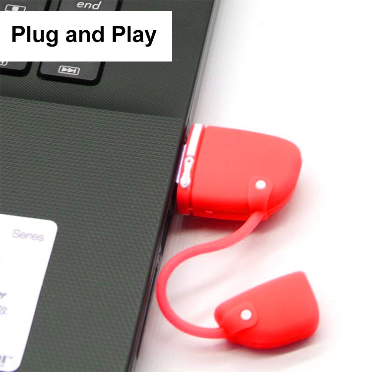 Handbag Style USB Flash Disk, 4GB(Red)(Red)