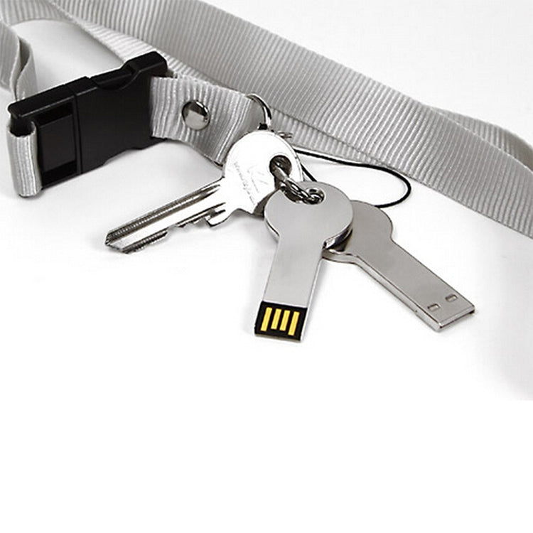 Silver Metal Key Style USB 2.0 Flash Disk (16GB)(Silver)(Silver)
