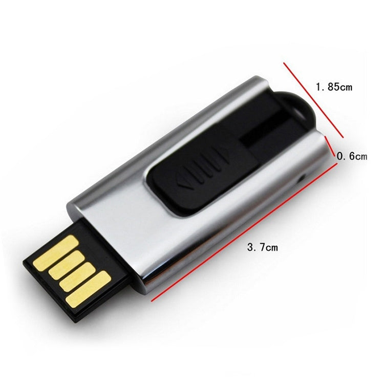4GB Push-pull Type USB 2.0 Flash Disk (Silver)(Silver)