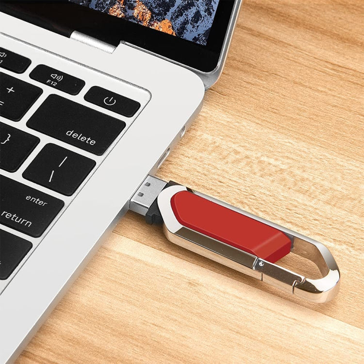 16GB Metallic Keychains Style USB 2.0 Flash Disk (Red)(Red)
