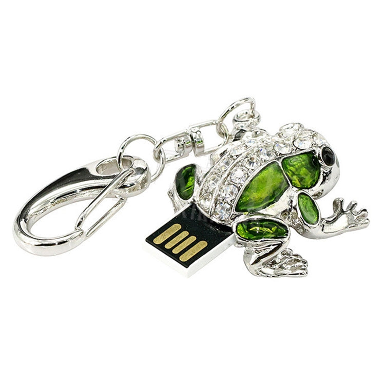 Frog Shaped Diamond Necklace Style USB Flash Disk