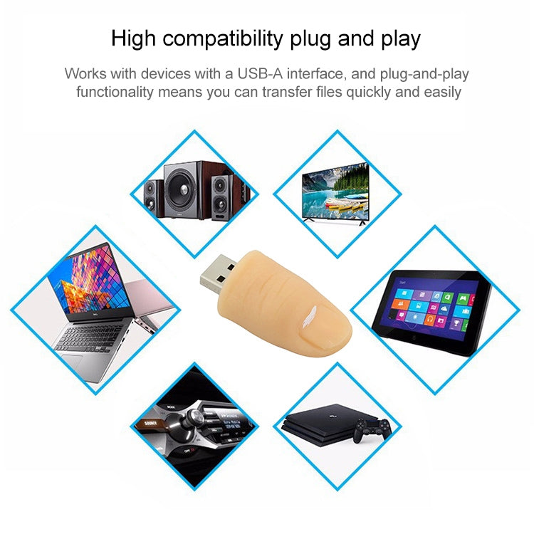 Silicone Fingers Style USB 2.0 Flash Disk (8GB)