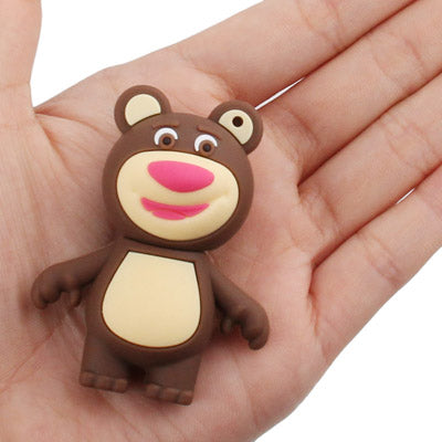Brown Bear Shape Silicone USB Flash disk, Special for All Kinds of Festival Day Gifts