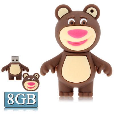 Brown Bear Shape Silicone USB Flash disk, Special for All Kinds of Festival Day Gifts