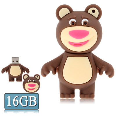 Brown Bear Shape Silicone USB Flash disk, Special for All Kinds of Festival Day Gifts