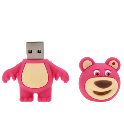 Brown Bear Shape Silicone USB Flash disk, Special for All Kinds of Festival Day Gifts