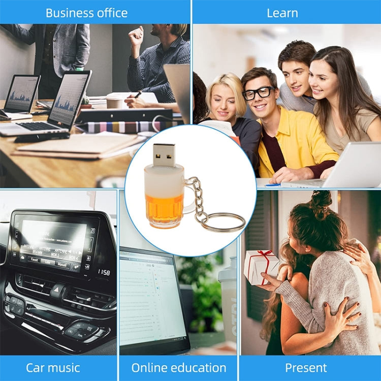 Beer Keychain Style USB Flash Disk with 2GB Memory