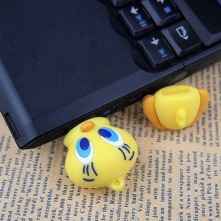 Duck Style Silicone USB2.0 Flash disk, Special for All Kinds of Festival Day Gifts, Yellow