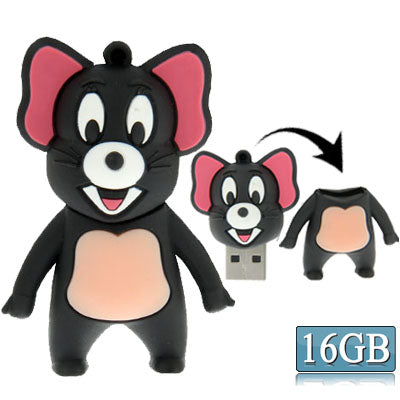 Mouse Style Silicone USB2.0 Flash disk, Special for All Kinds of Festival Day Gifts, Grey