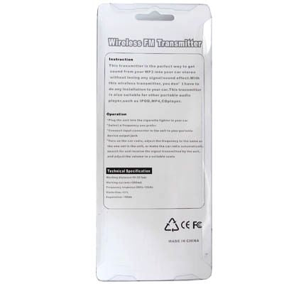 Fm Transmitter with 4 frequency(White)