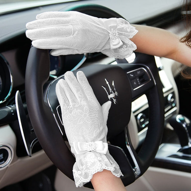 Fashionable Ultraviolet-proof Lace Gloves for Women