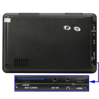 5.0 inch TFT Touch-screen Car GPS Navigator Support SD Card, Bluetooth, FM Transmitter, Built-in speaker, AV in port With Map(Baby Blue)