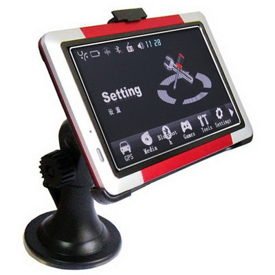 5.0 inch TFT Touch-screen Car GPS Navigator Support SD Card, Bluetooth, FM Transmitter, Built-in speaker, AV in port With Map(Baby Blue)