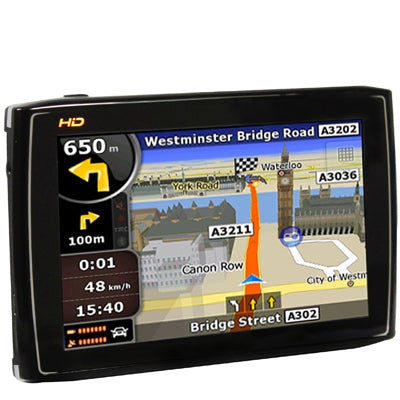 5.0 inch TFT Touch-screen Car GPS Navigator, Built in 4GB Memory and Map, Support Voice Broadcast, FM Transmitter function, Built-in speaker(Black)