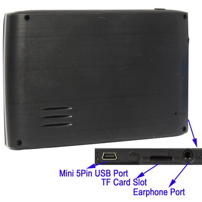 5.0 inch TFT Touch-screen Car GPS Navigator, Built in 4GB Memory and Map, Support Voice Broadcast, FM Transmitter function, Built-in speaker(Black)