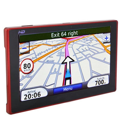 6.0 inch TFT touch Screen GPS Navigator, Built in 4GB Memory and Map, Support Voice Broadcast, FM Transmitter function, Built-in speaker(Red)
