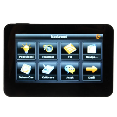 4.3 inch TFT Touch Screen Car GPS Navigator with 4GB Memory and Map, Support Micro SD (TF) Card, Support Voice Broadcast, FM Transmitter Function