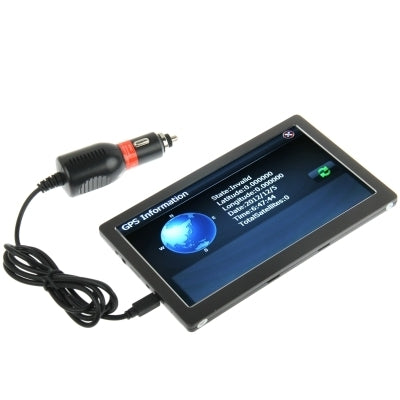 7.0 inch TFT Touch Screen Car GPS Navigator, 800 x 480 pixel, Support Voice Broadcast, FM Transmitter Function, Built in 8GB Memory and Map(Black)