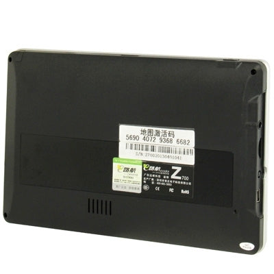 Eroda Z700 Black, 7.0 inch TFT Touch Screen 800 x 480 Pixels Car GPS Navigator with Micro SD (TF) Card Slot, Free 4GB Memory and Map, Support Voice Broadcast, FM Transmitter Function(Black)