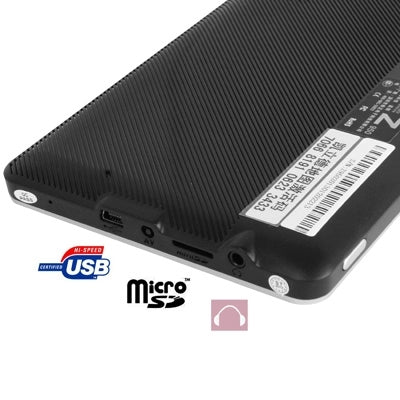 Eroda Z950 Black, 7.0 inch TFT Touch Screen 800 x 480 Pixels Car GPS Navigator with Micro SD (TF) Card Slot, Free 4GB Memory and Map, Support Voice Broadcast, FM Transmitter Function(Black)