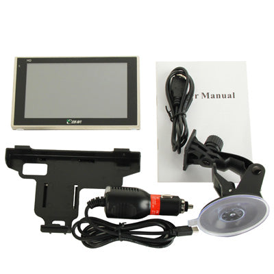 Eroda E100 Black, 5.0 inch TFT Touch Screen 800 x 480 Pixels Car GPS Navigator with Micro SD (TF) Card Slot, Free 4GB Memory and Map, Support Voice Broadcast, FM Transmitter Function(Black)