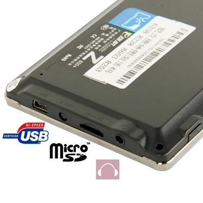 Eroda Z600+ Black, 5.0 inch TFT Touch Screen 800 x 480 Pixels Car GPS Navigator with Micro SD (TF) Card Slot, Free 4GB Memory and Map, Support Voice Broadcast, FM Transmitter Function(Black)