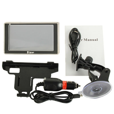 Eroda Z600+ Black, 5.0 inch TFT Touch Screen 800 x 480 Pixels Car GPS Navigator with Micro SD (TF) Card Slot, Free 4GB Memory and Map, Support Voice Broadcast, FM Transmitter Function(Black)