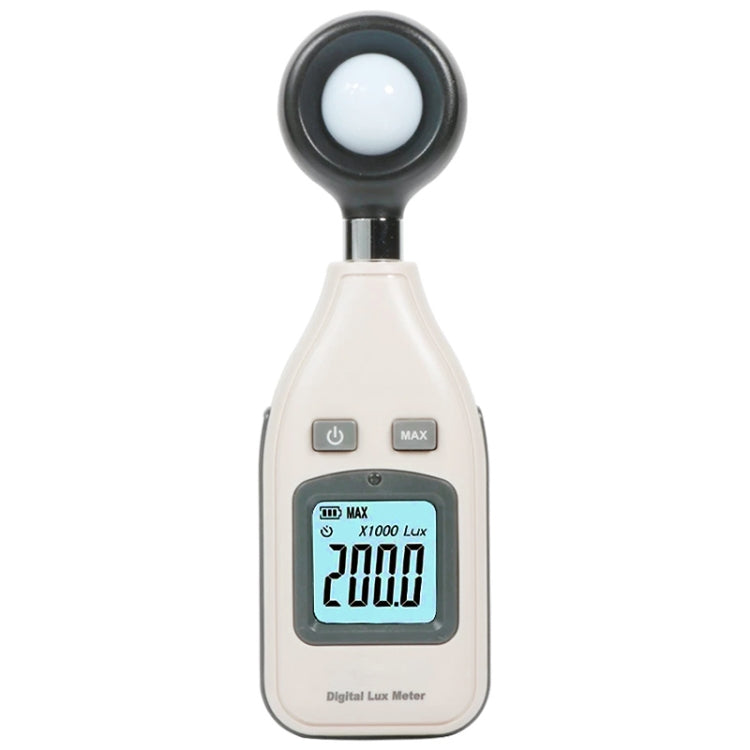 BENETECH Digital Light Lux Meter for Factory / School / House Various Occasion, Range: 0-200,000 Lux (GM1010)(White)