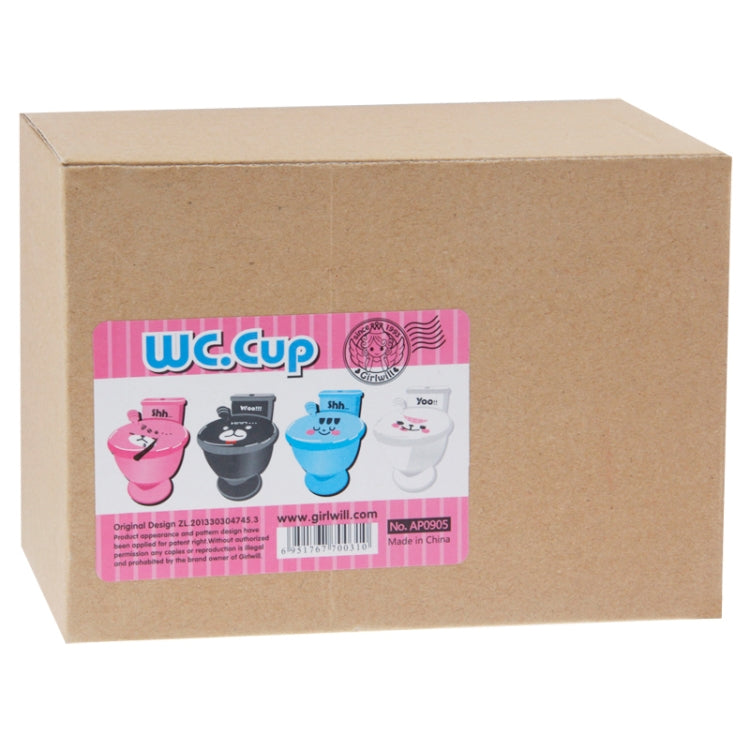 Best Gifts 300ML Funny Cute Toilet Cup with Spoon Novelty Plastic Mug