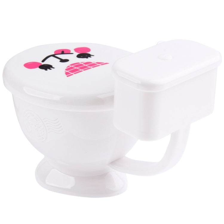 Best Gifts 300ML Funny Cute Toilet Cup with Spoon Novelty Plastic Mug