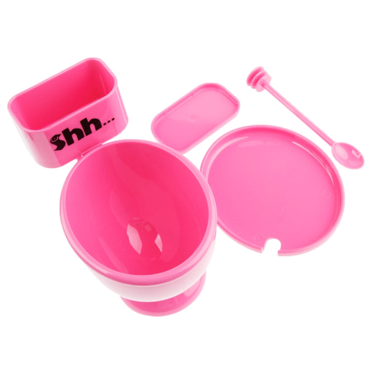Best Gifts 300ML Funny Cute Toilet Cup with Spoon Novelty Plastic Mug