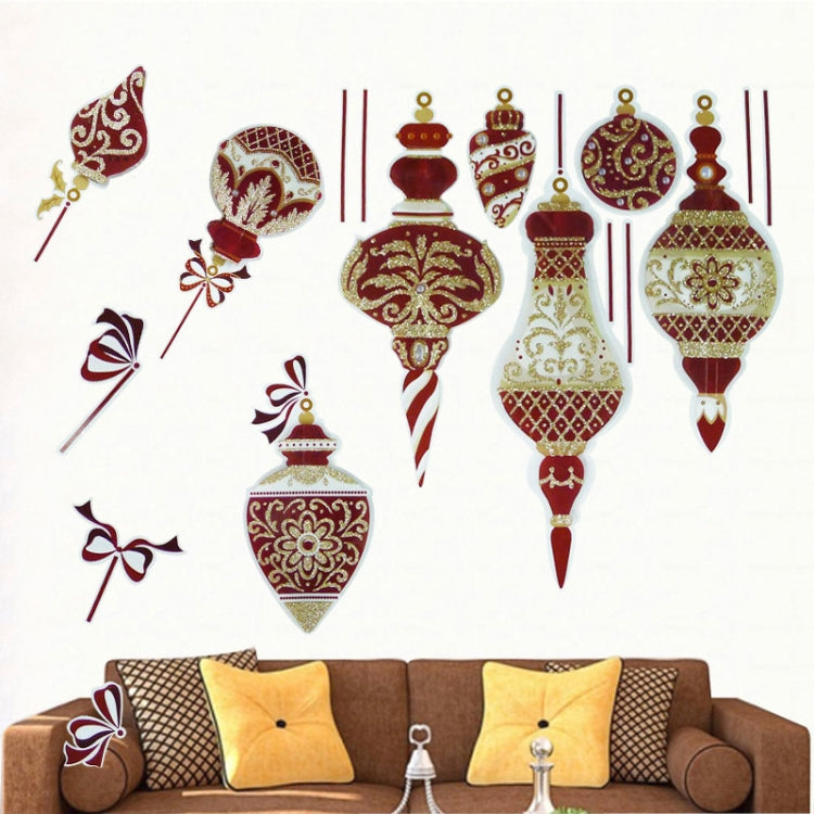 Christmas Series Glitter Wall Stickers for Home Decoration, Size: 41cm x 29cm