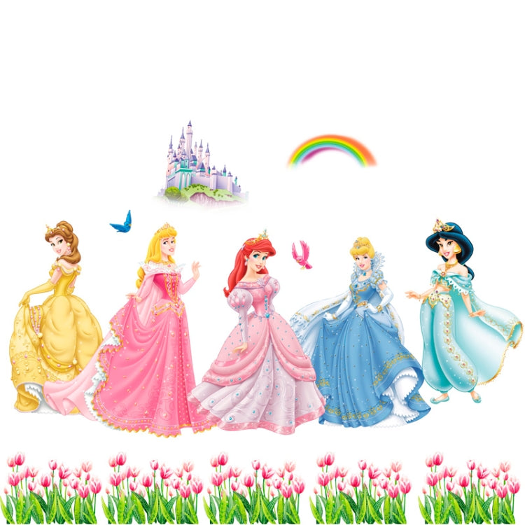 3D Princess Pattern Removable Wall Stickers for Home Decoration, Size: 90cm x 60cm