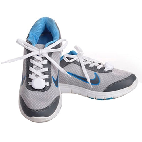 1 Pair LED Fluorescent Flat Shoelaces with Button, Length: about 113cm