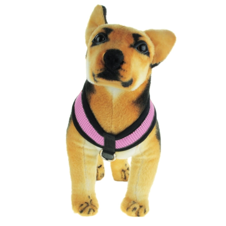 Soft Adjustable Pet Dog Mesh Vest Harness, S(Pink)