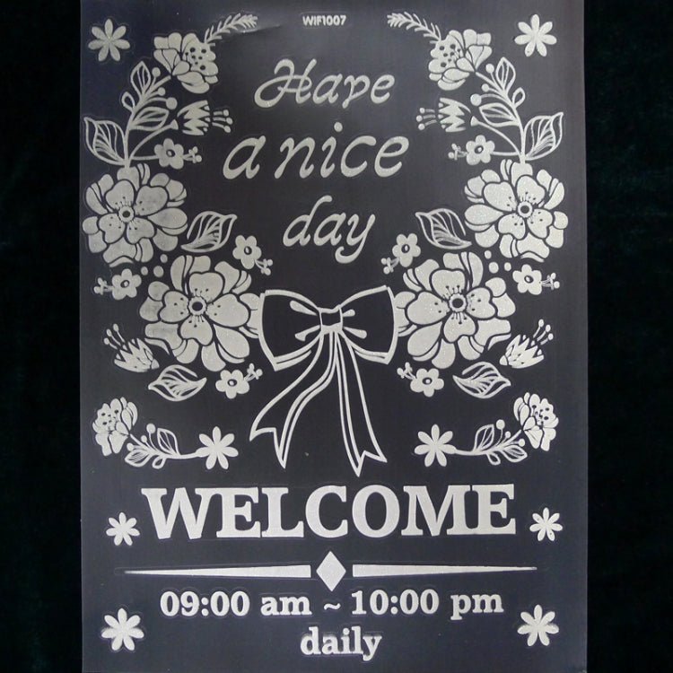 Open Time Pattern Fluorescent Self-adhesive Wall Stickers for Home Decoration, Size: 40cm x 30cm