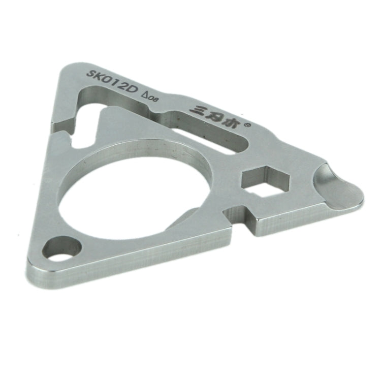 Multifunctional Triangle Shape Stainless Steel Key Chain with Bottle Opener