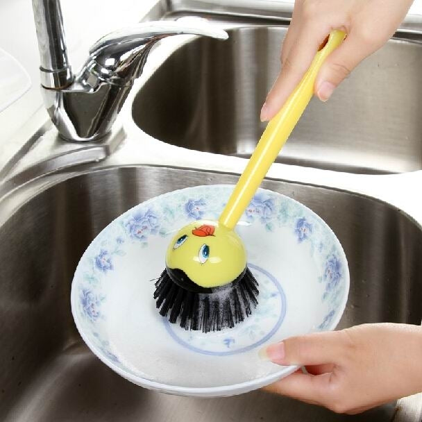 Cartoon Cleaning Brush Kitchen Cleaner with Strong Decontamination (Random Color Delivery)
