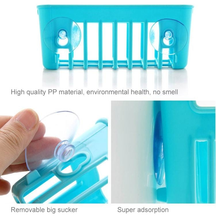 Removable Sink Sucker Storage Basket(Green)