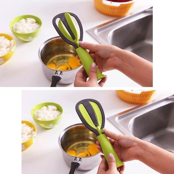Multifunctional Rotatable Nonstick Standing Rice Scoop and Egg Beater (Ramdon Color Delivery)