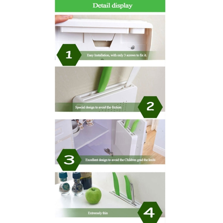 Invisible Knife Rest Safe Hidden Knife Holder(White)