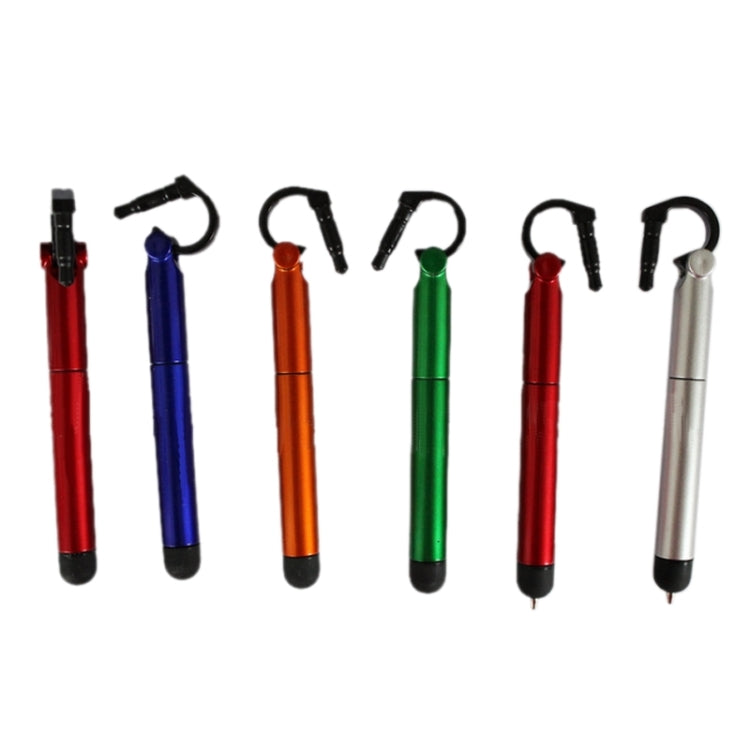 3 PCS Ball-point Pen and Stylus Pen with Holder for Mobile Phone, Random Color Delivery