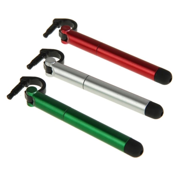 3 PCS Ball-point Pen and Stylus Pen with Holder for Mobile Phone, Random Color Delivery