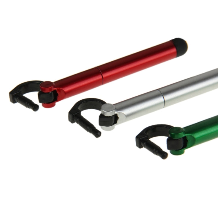 3 PCS Ball-point Pen and Stylus Pen with Holder for Mobile Phone, Random Color Delivery