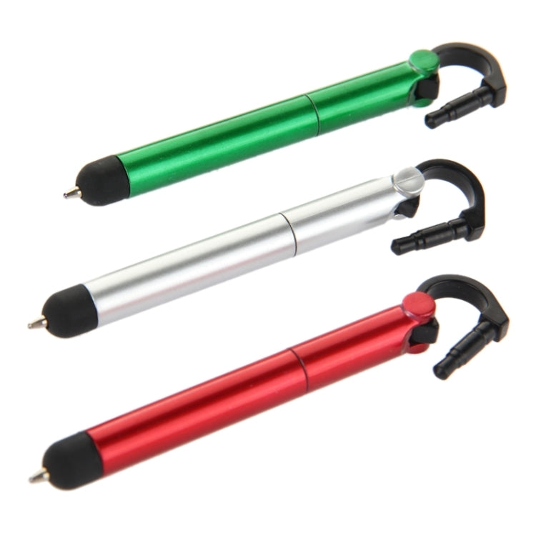 3 PCS Ball-point Pen and Stylus Pen with Holder for Mobile Phone, Random Color Delivery