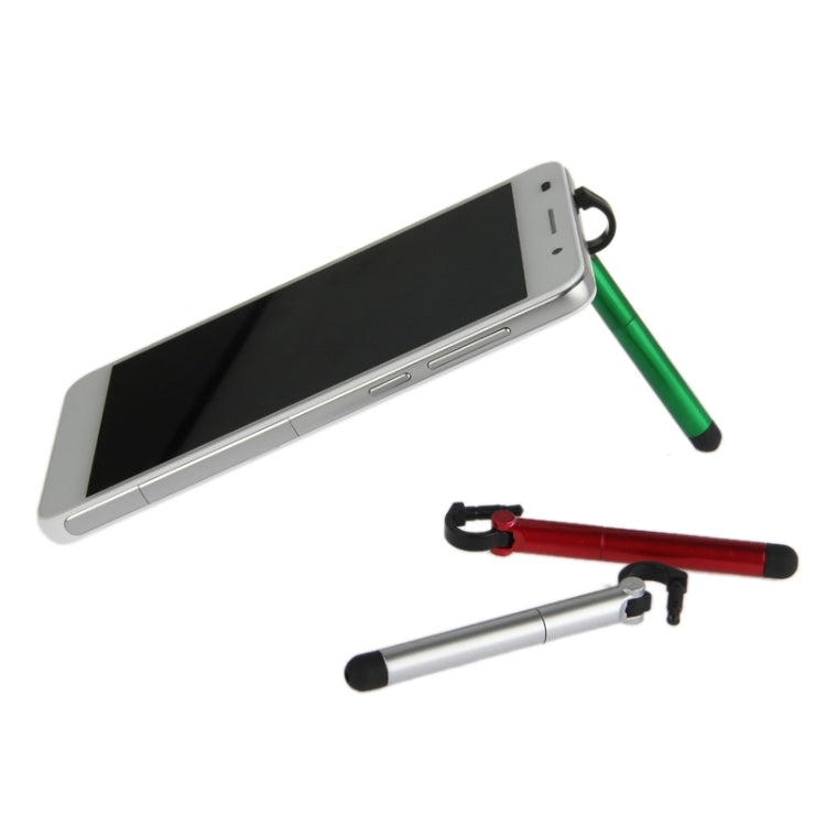 3 PCS Ball-point Pen and Stylus Pen with Holder for Mobile Phone, Random Color Delivery
