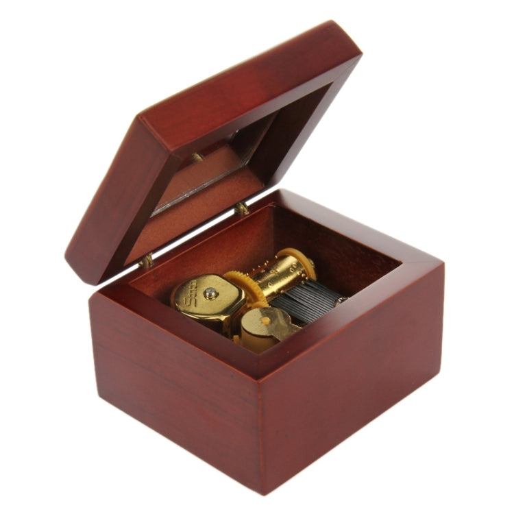 Red Wood Music Box for Toy Kids Birthday Party Favor Gift Children Kid Birthday Gift