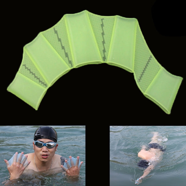 Silicone Swimming Web Fins Hand Flippers Training Gloves, S