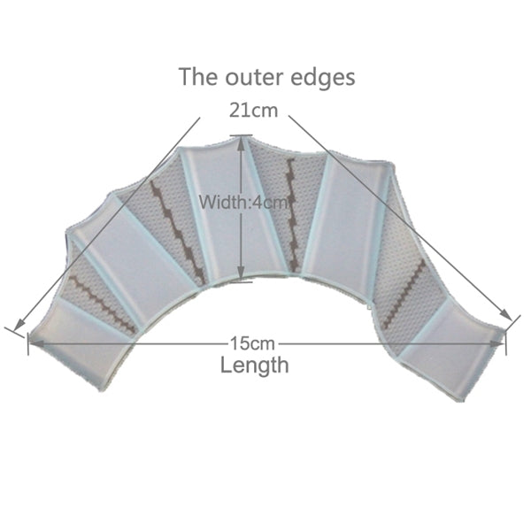 Silicone Swimming Web Fins Hand Flippers Training Gloves, S