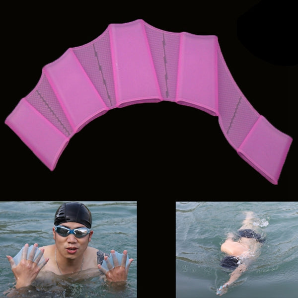 Silicone Swimming Web Fins Hand Flippers Training Gloves, S